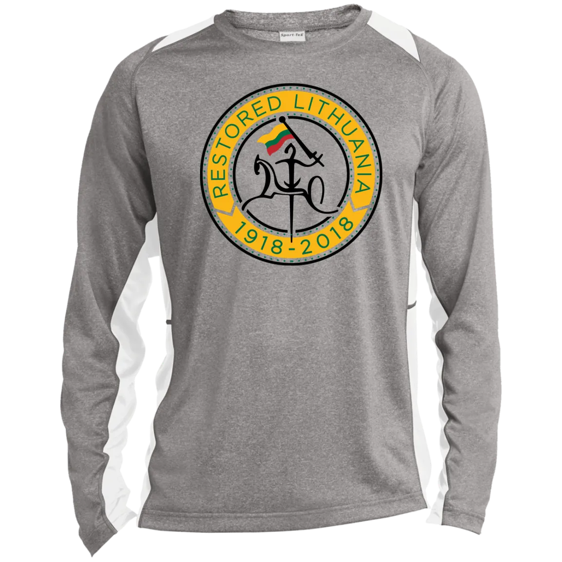 Vytis Restored - Men's Long Sleeve Colorblock Activewear Performance T