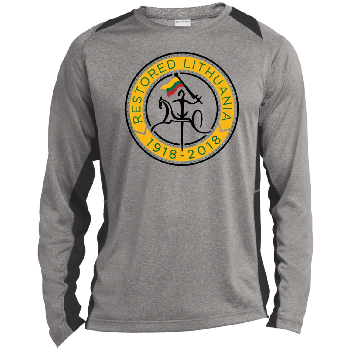 Vytis Restored - Men's Long Sleeve Colorblock Activewear Performance T