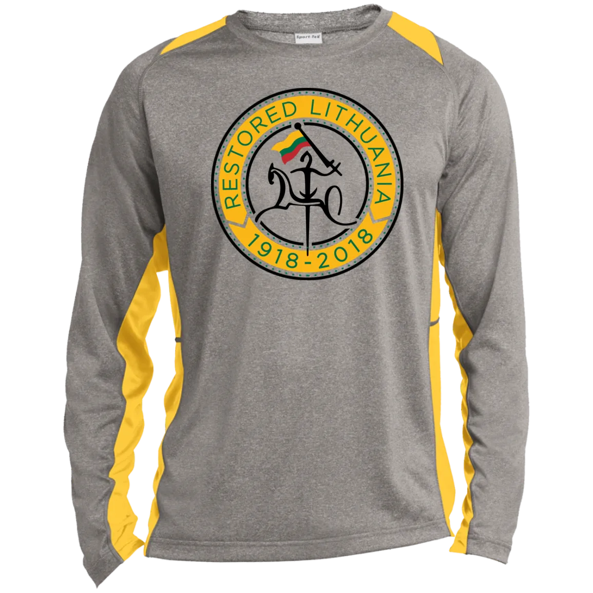 Vytis Restored - Men's Long Sleeve Colorblock Activewear Performance T