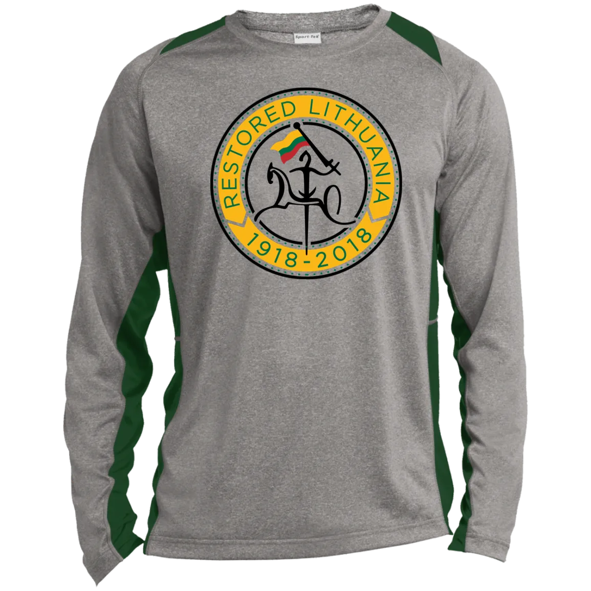 Vytis Restored - Men's Long Sleeve Colorblock Activewear Performance T