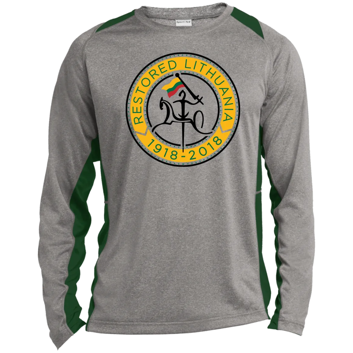 Vytis Restored - Men's Long Sleeve Colorblock Activewear Performance T