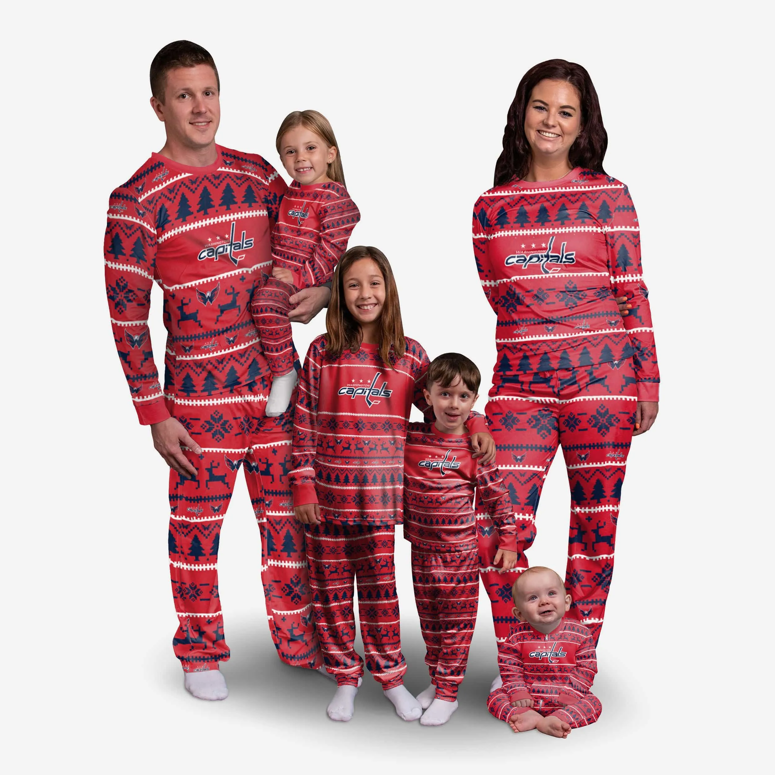 Washington Capitals Toddler Family Holiday Pajamas