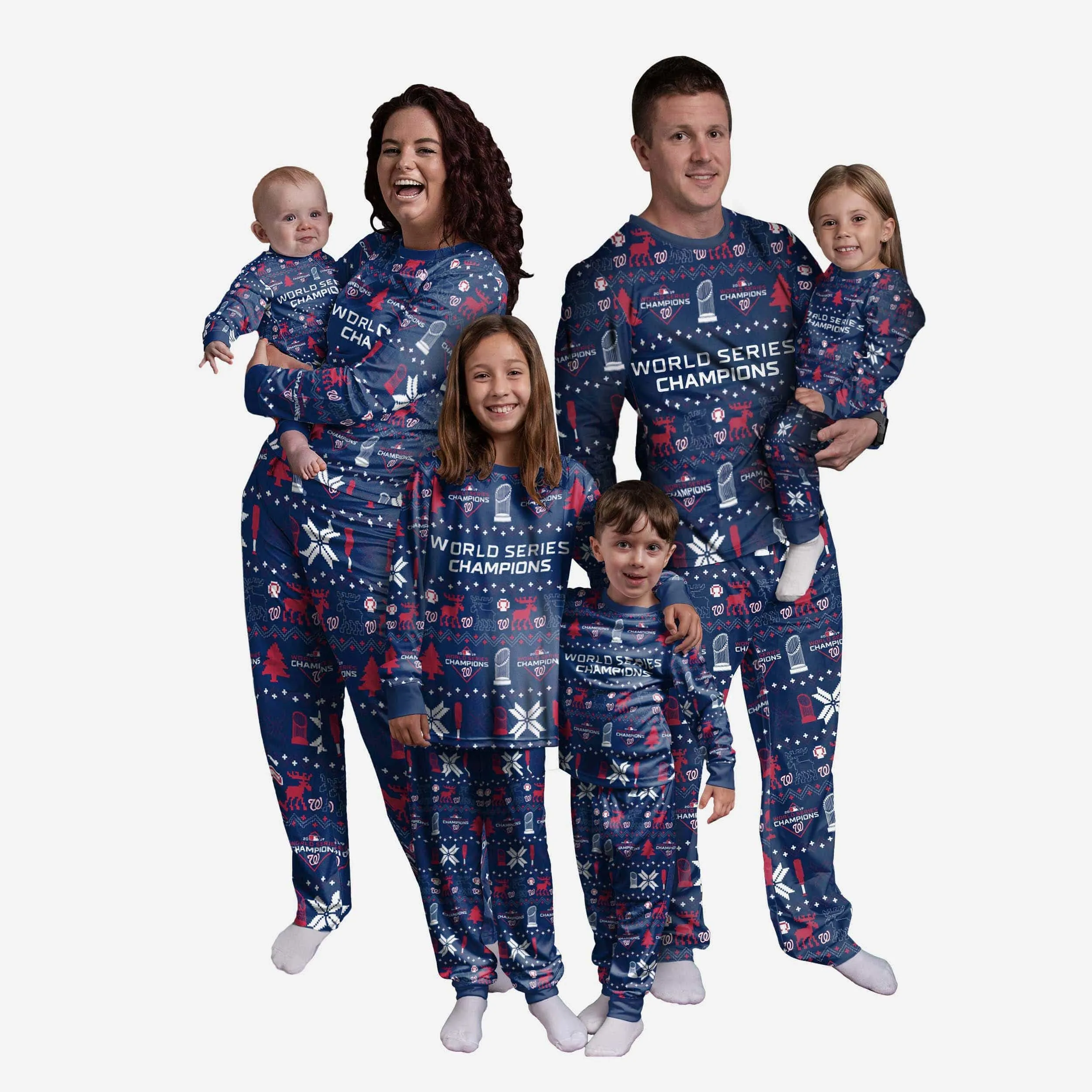 Washington Nationals 2019 World Series Champions Infant Family Holiday Pajamas