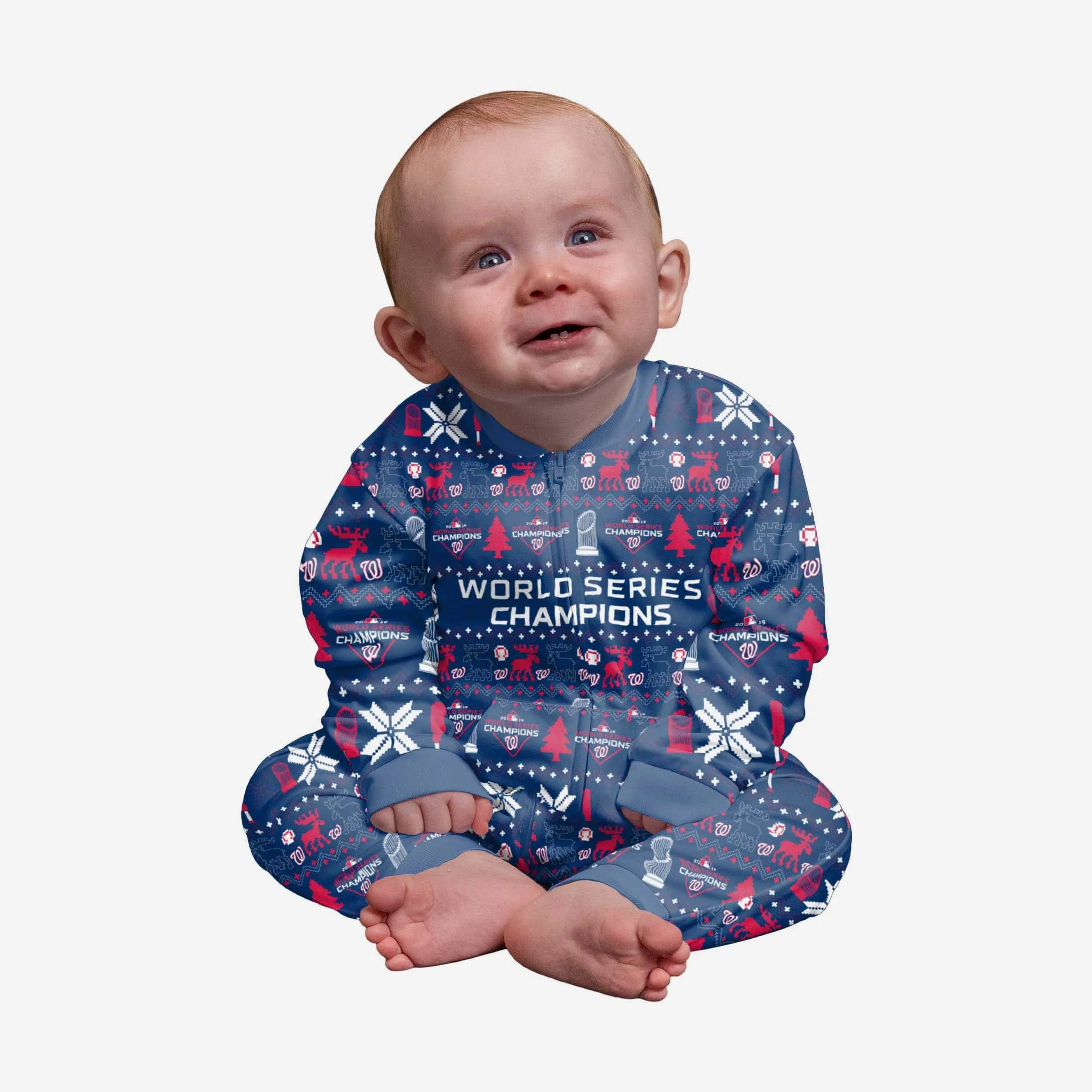 Washington Nationals 2019 World Series Champions Infant Family Holiday Pajamas