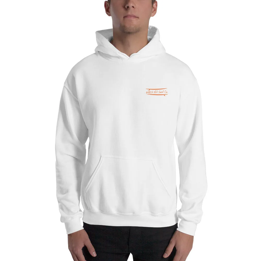 Watch Hill Surf Co. 'Parallel Boards' Unisex Hoodie - (Orange)