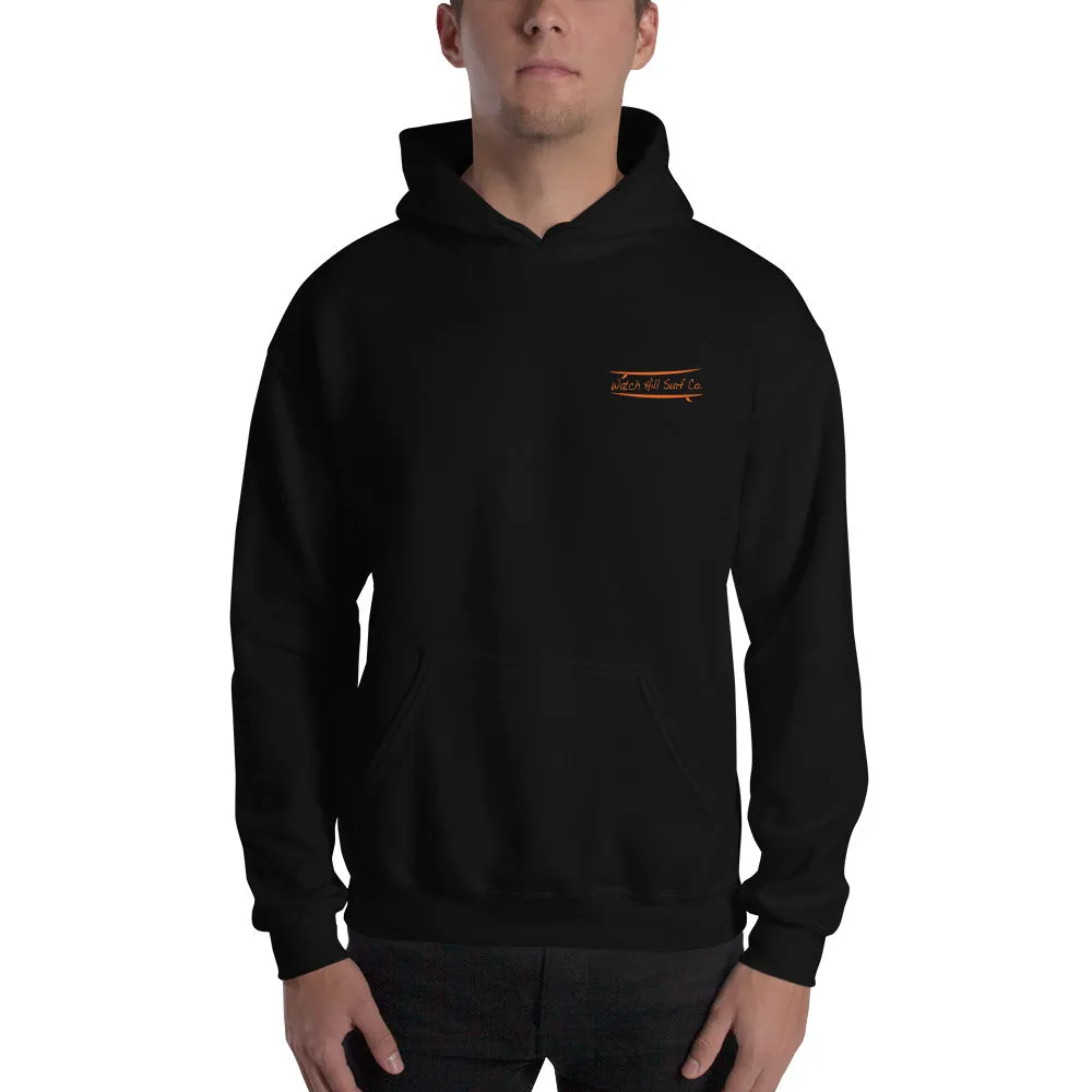 Watch Hill Surf Co. 'Parallel Boards' Unisex Hoodie - (Orange)