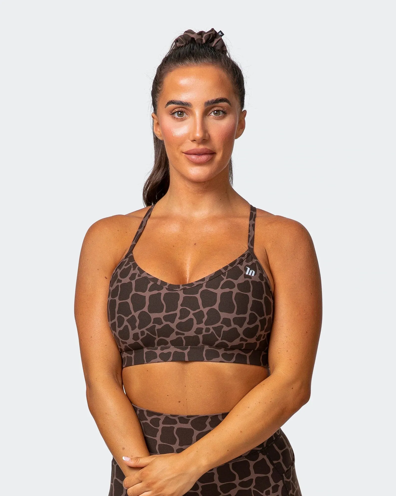 WEIGHTLESS BRA Tonal Giraffe Print