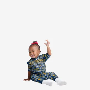 West Virginia Mountaineers Infant Ugly Pattern Family Holiday Pajamas