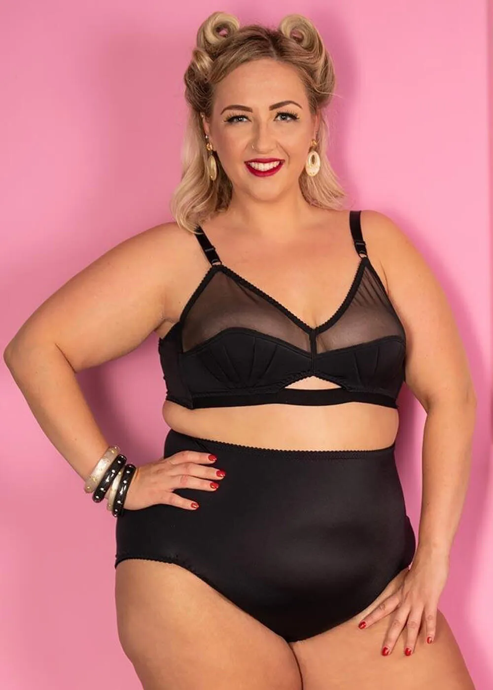 What Katie Did Liz Retro Bra Black