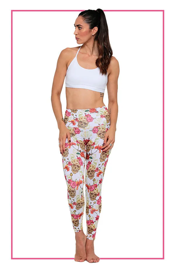 White Skull Legging
