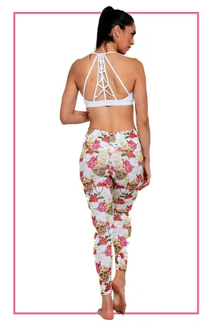White Skull Legging