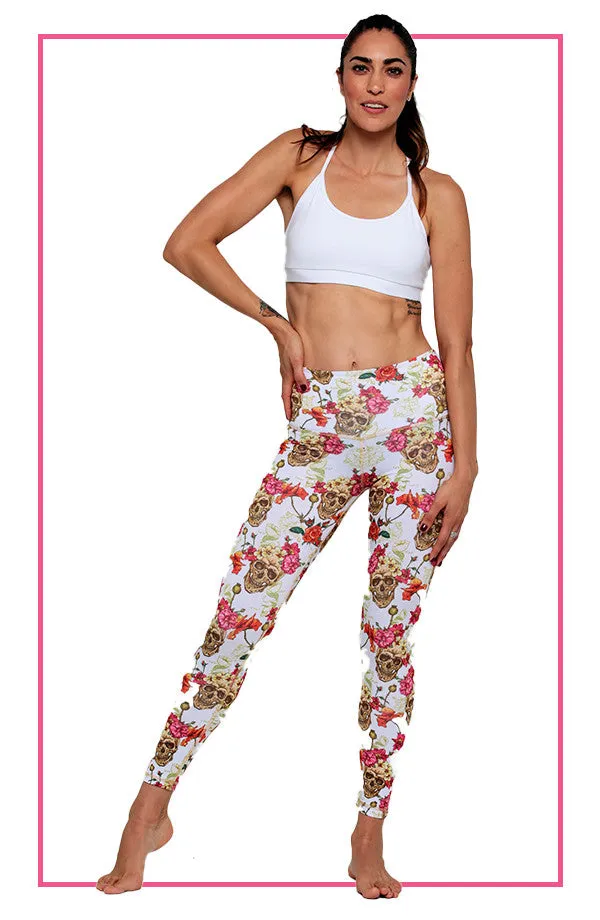 White Skull Legging