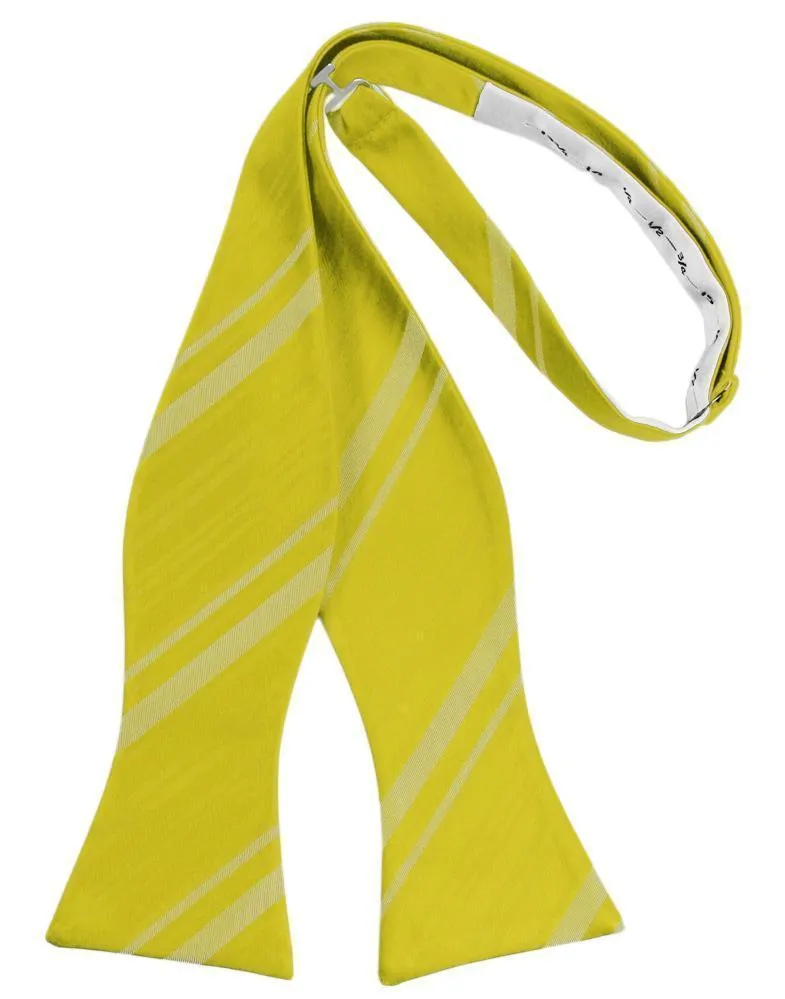 Willow Striped Satin Bow Tie