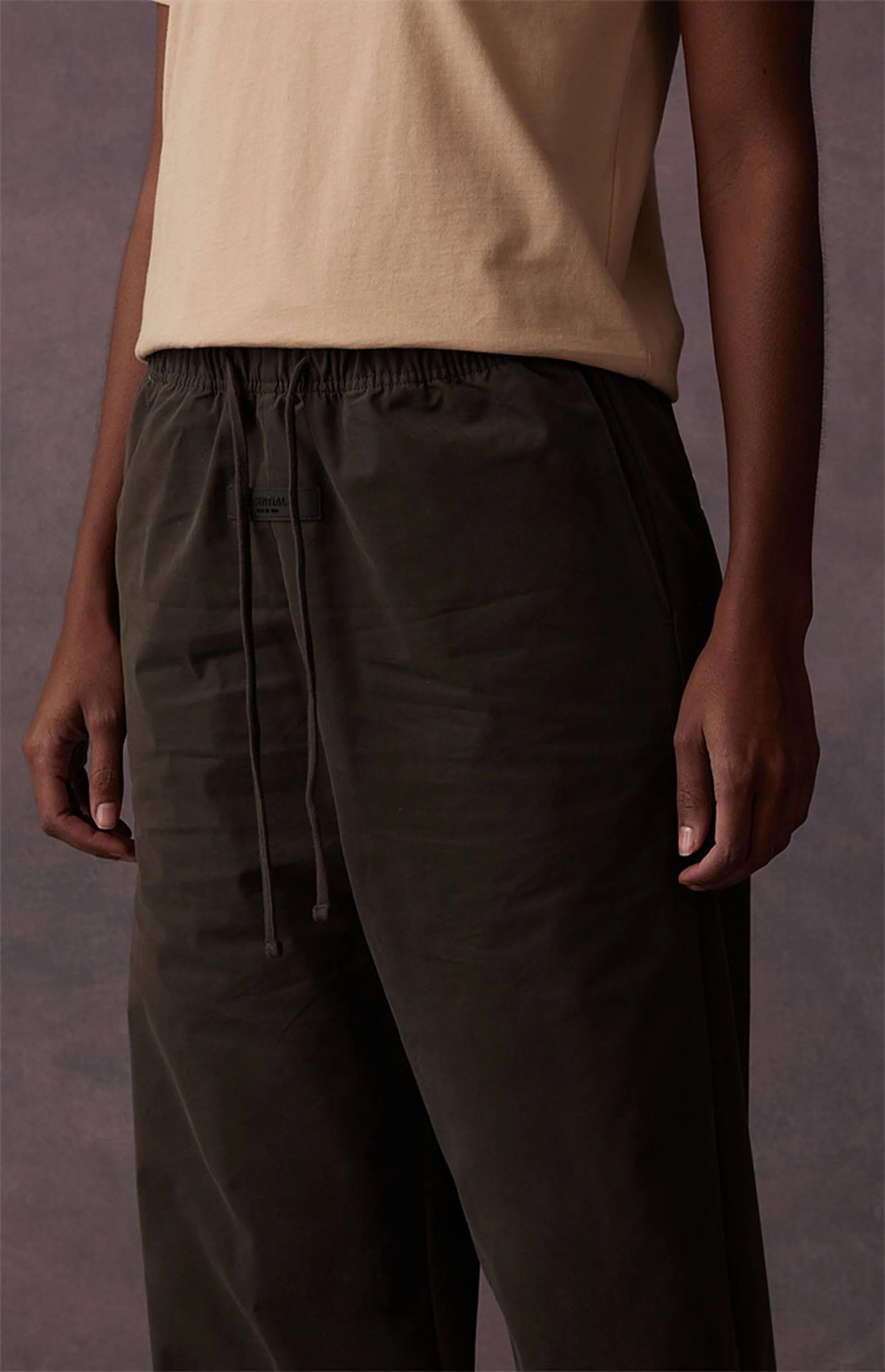 WOMEN RELAXED TROUSER OFF BLACK