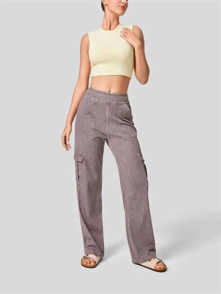 Women's Fashionable Super Stretchy Relaxed Cargo Pants