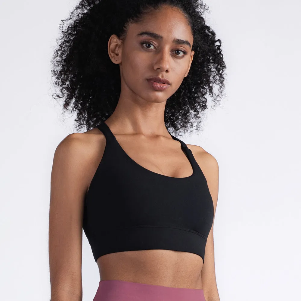 Women'S Hollow Buckle Sports Fitness Bra trending