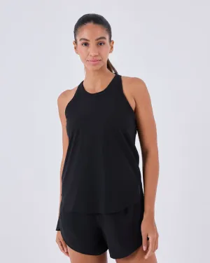Womens Run Tank Black