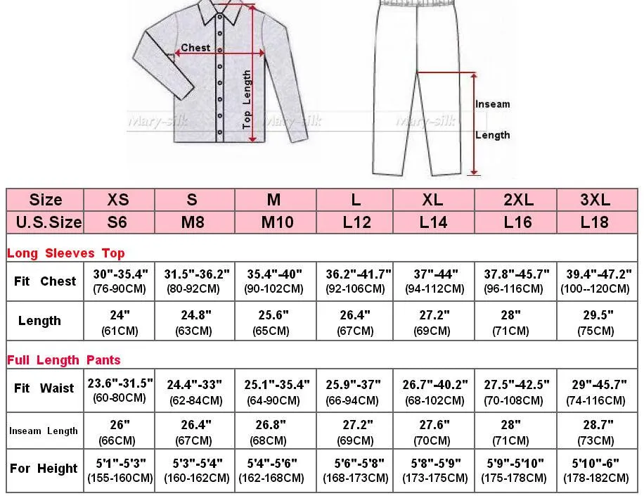 Womens Silk Satin Pajamas Set Sleepwear Loungewear