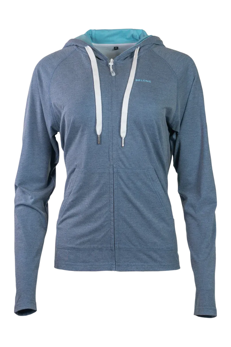 Women's Traverse Tek Hoodie- Core Blue