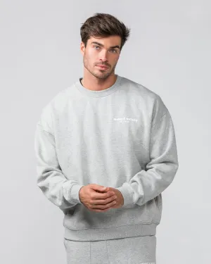 Worldwide Crew Pullover - Grey Marl