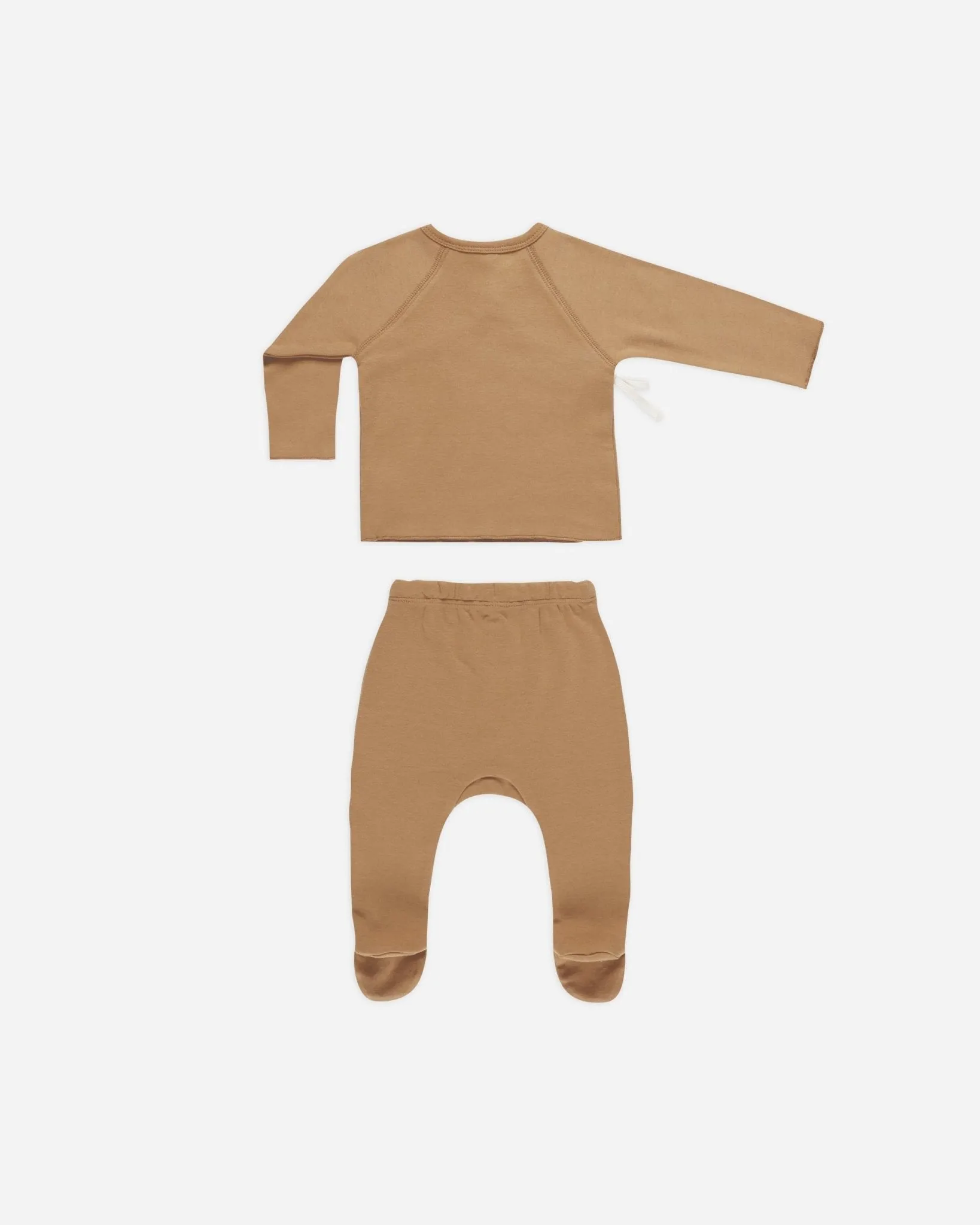 Wrap Top   Footed Pant Set || Golden