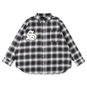 x God Selection Plaid Shirt WDS-C-GOD-23-Q3-04 Ombre