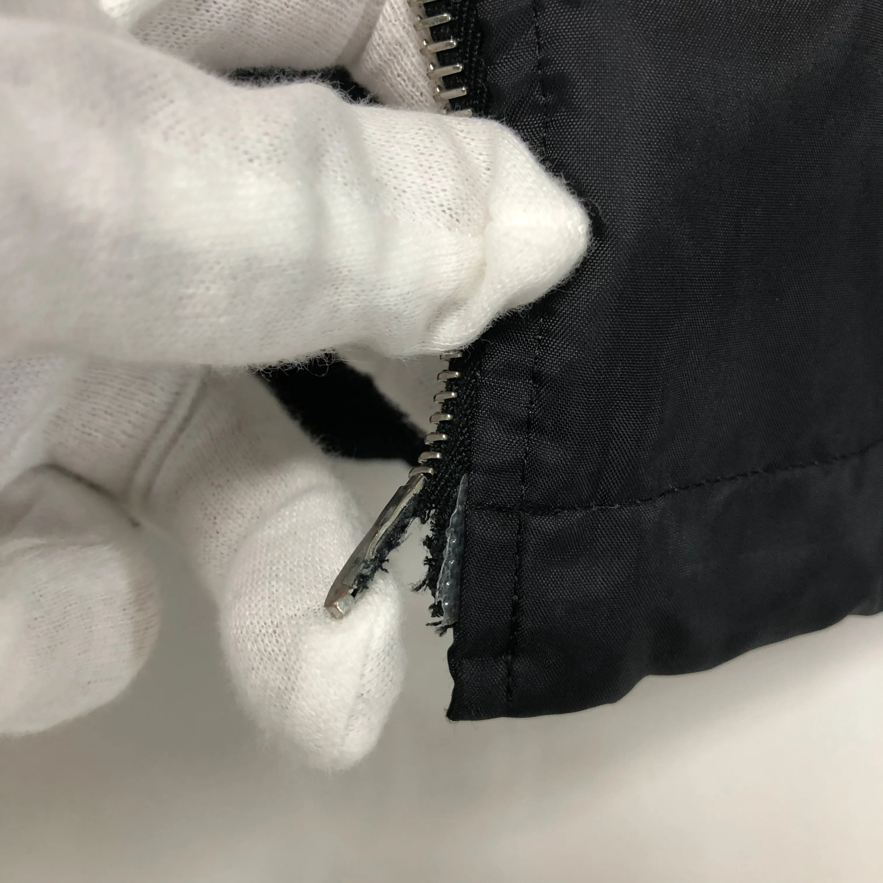 [XS] A Bathing Ape Bape Vintage Footsoldier Rainbow Nylon Hooded Jacket Black