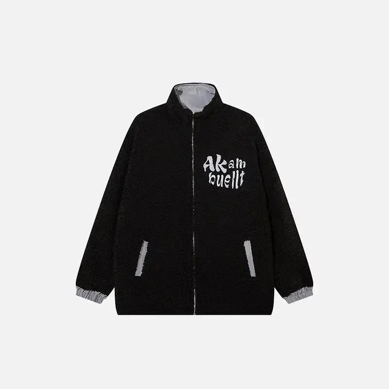 Y2K Plush Fleece Zip Jacket from the Y2K Streetwear Collection