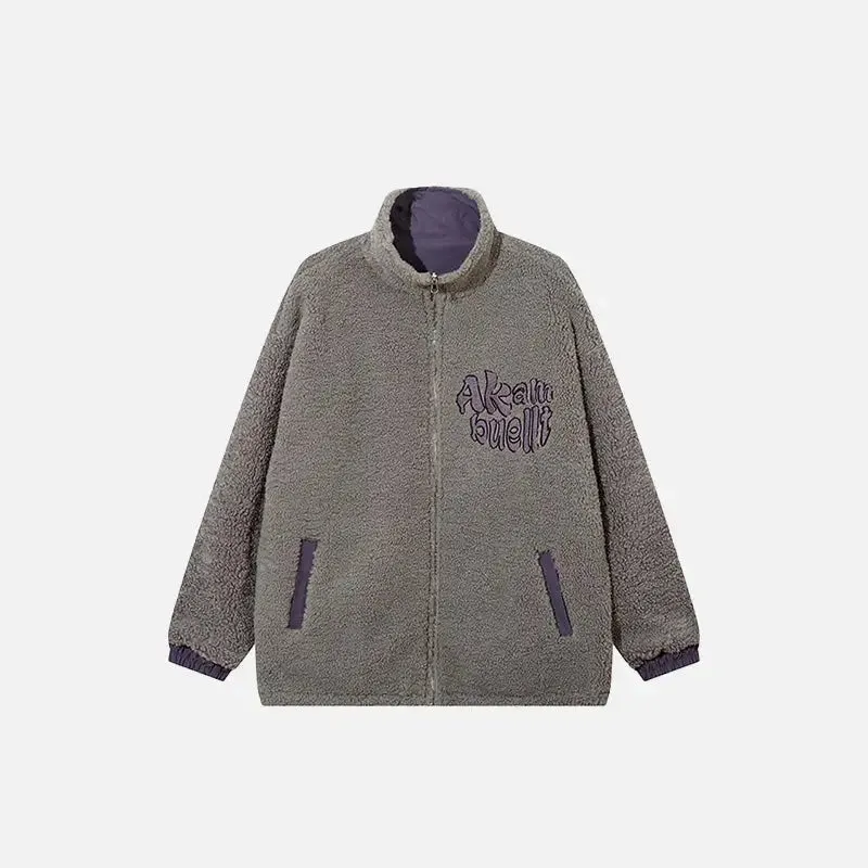 Y2K Plush Fleece Zip Jacket from the Y2K Streetwear Collection