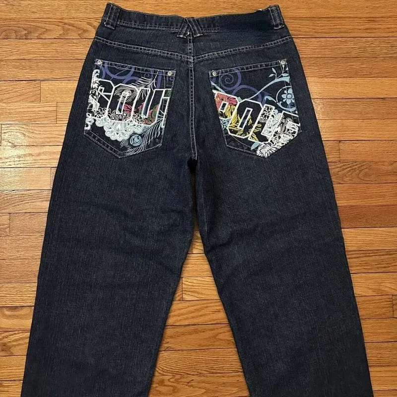 Y2K Printed Streetwear New Trousers Harajuku