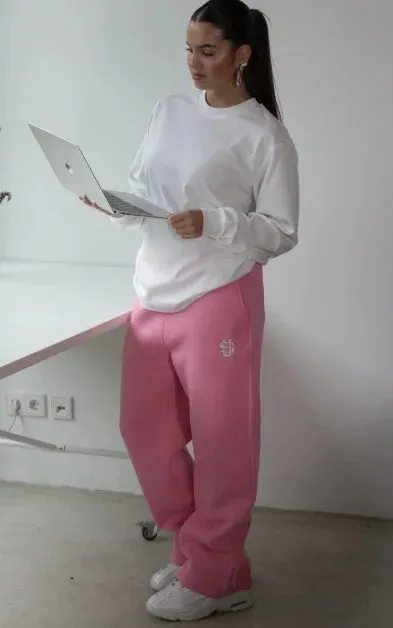 Y2k Street Wearing Solid Color Sport Pants Men and Women Couple Straight Leg Pants Hot