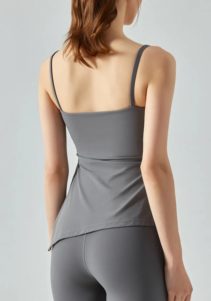 Yoga Tank Top for Women | Slim Fit Workout Tank with Built-In Bra Pads