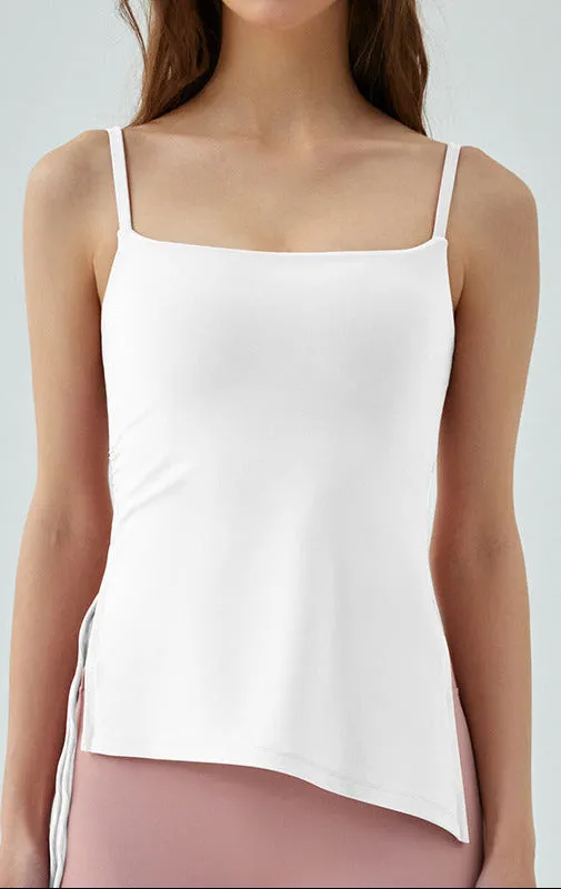 Yoga Tank Top for Women | Slim Fit Workout Tank with Built-In Bra Pads