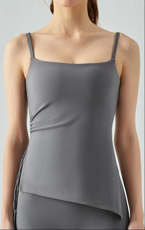 Yoga Tank Top for Women | Slim Fit Workout Tank with Built-In Bra Pads