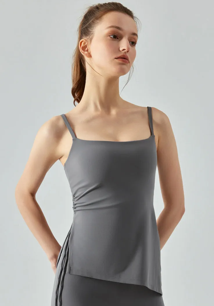 Yoga Tank Top for Women | Slim Fit Workout Tank with Built-In Bra Pads