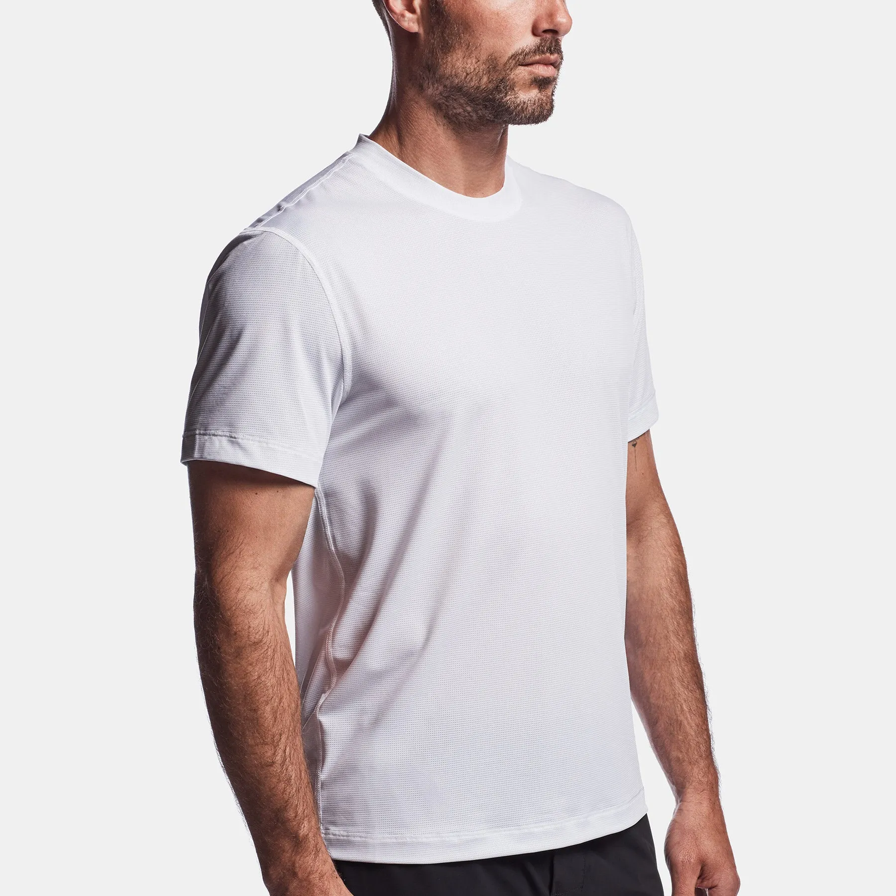 Y/OSEMITE Perforated Performance Tee - White