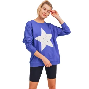 You're A Star Pullover - Royal Blue