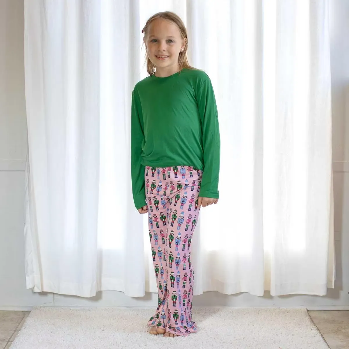Youth Crew Neck Long Sleeve T-Shirt Jolly Green