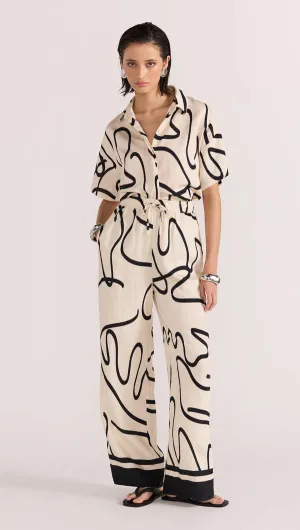 Zenith Relaxed Pants Abstract