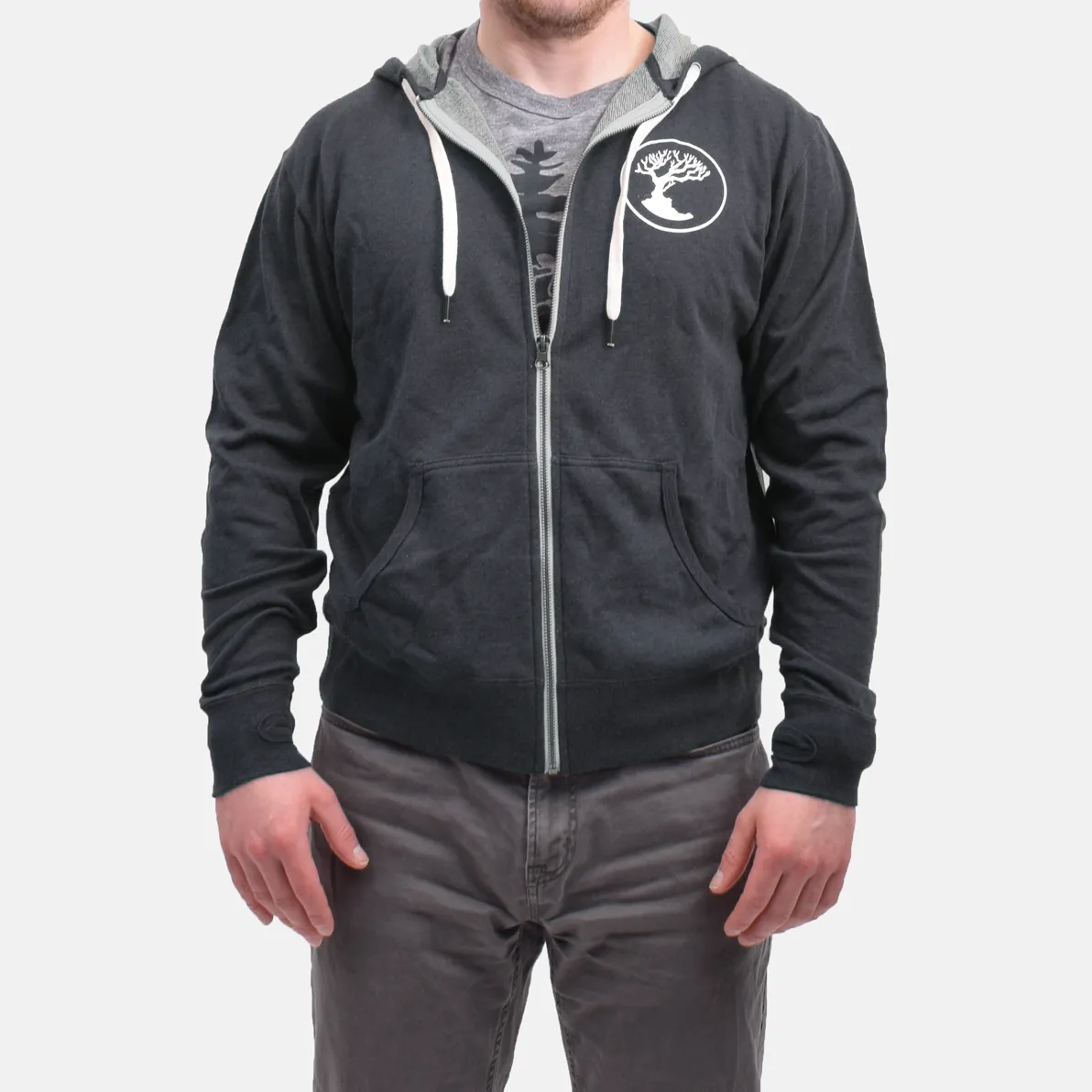 Zip Hoodie Charcoal
