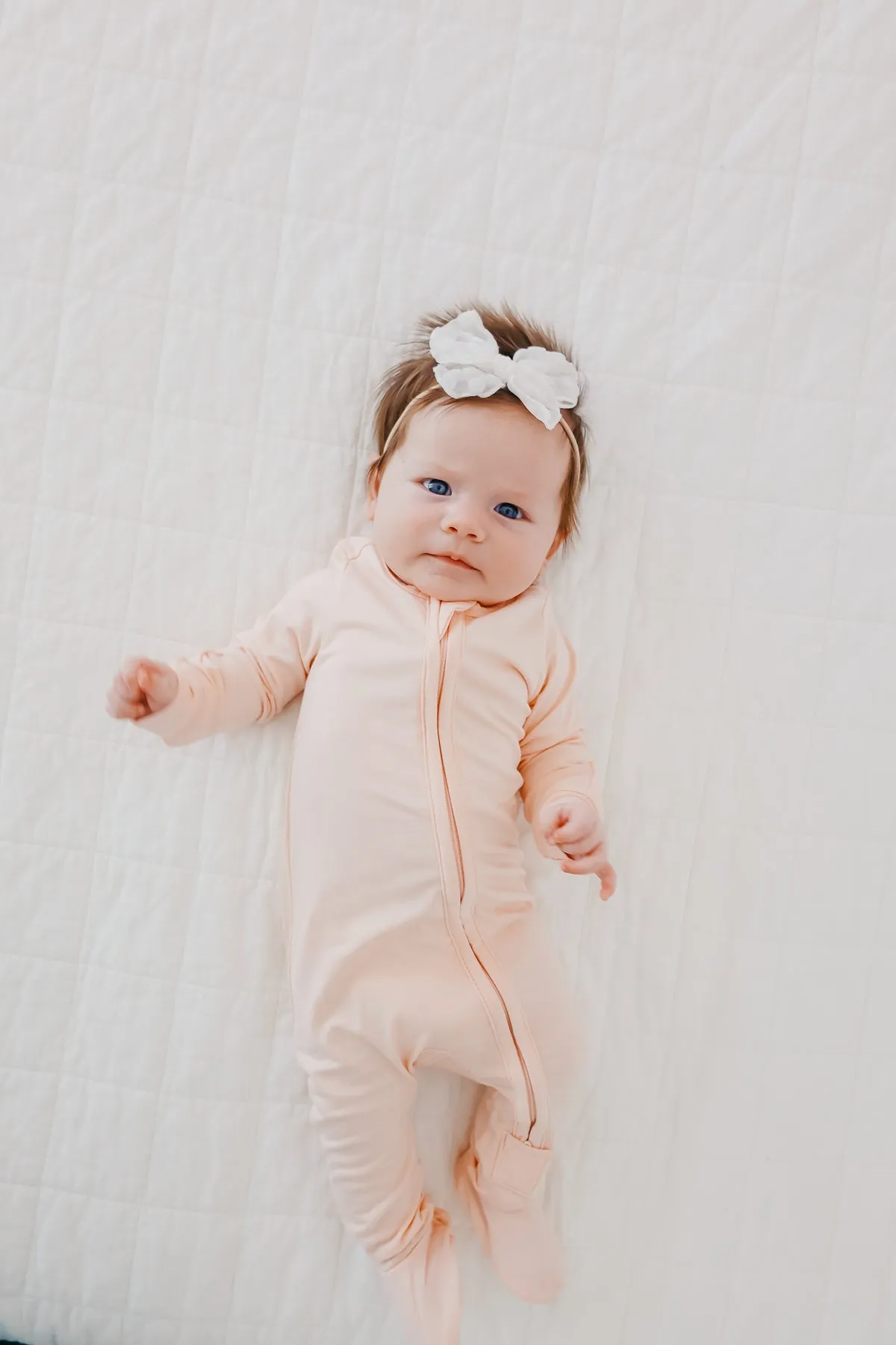 Zip-Up Footie Pajama - Blush