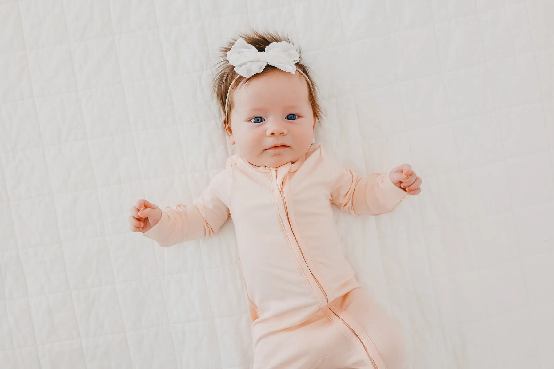 Zip-Up Footie Pajama - Blush