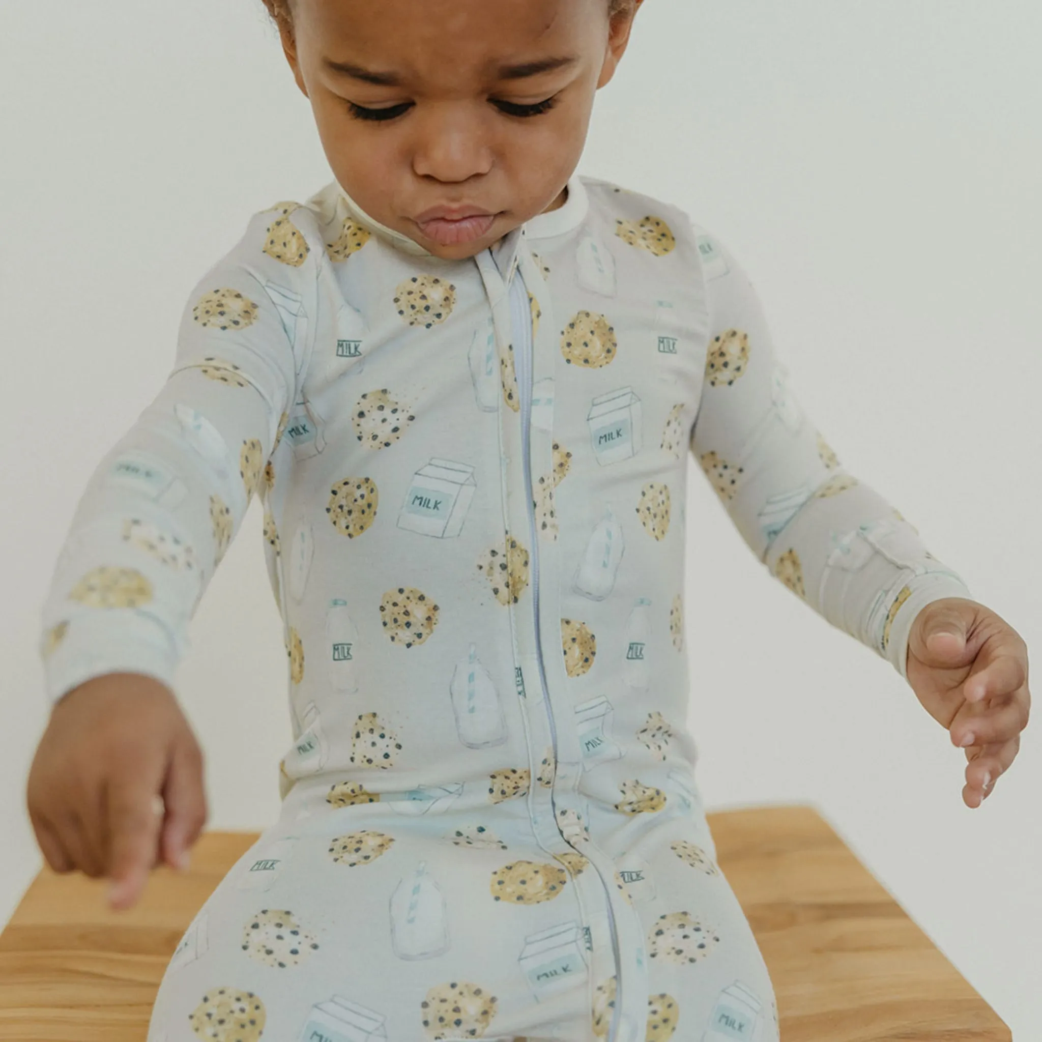 Zip-Up Footie Pajama - Chip