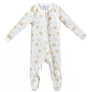 Zip-Up Footie Pajama - Chip