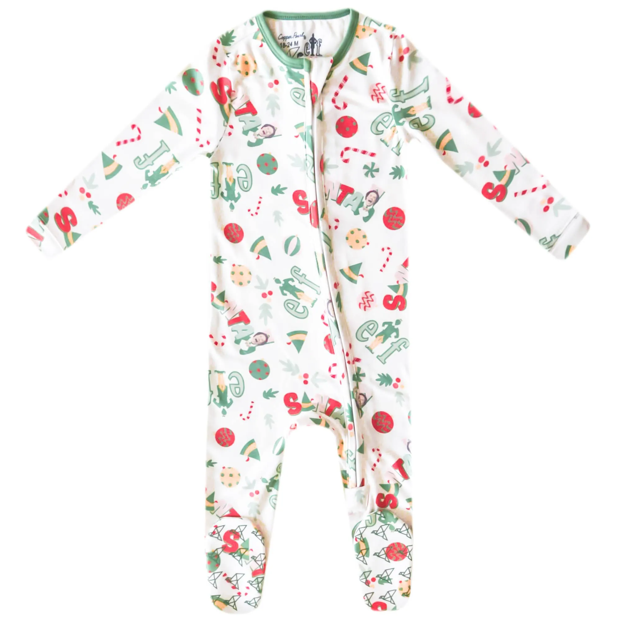 Zip-Up Footie Pajama - Elf