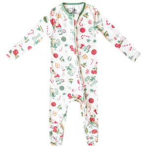 Zip-Up Footie Pajama - Elf