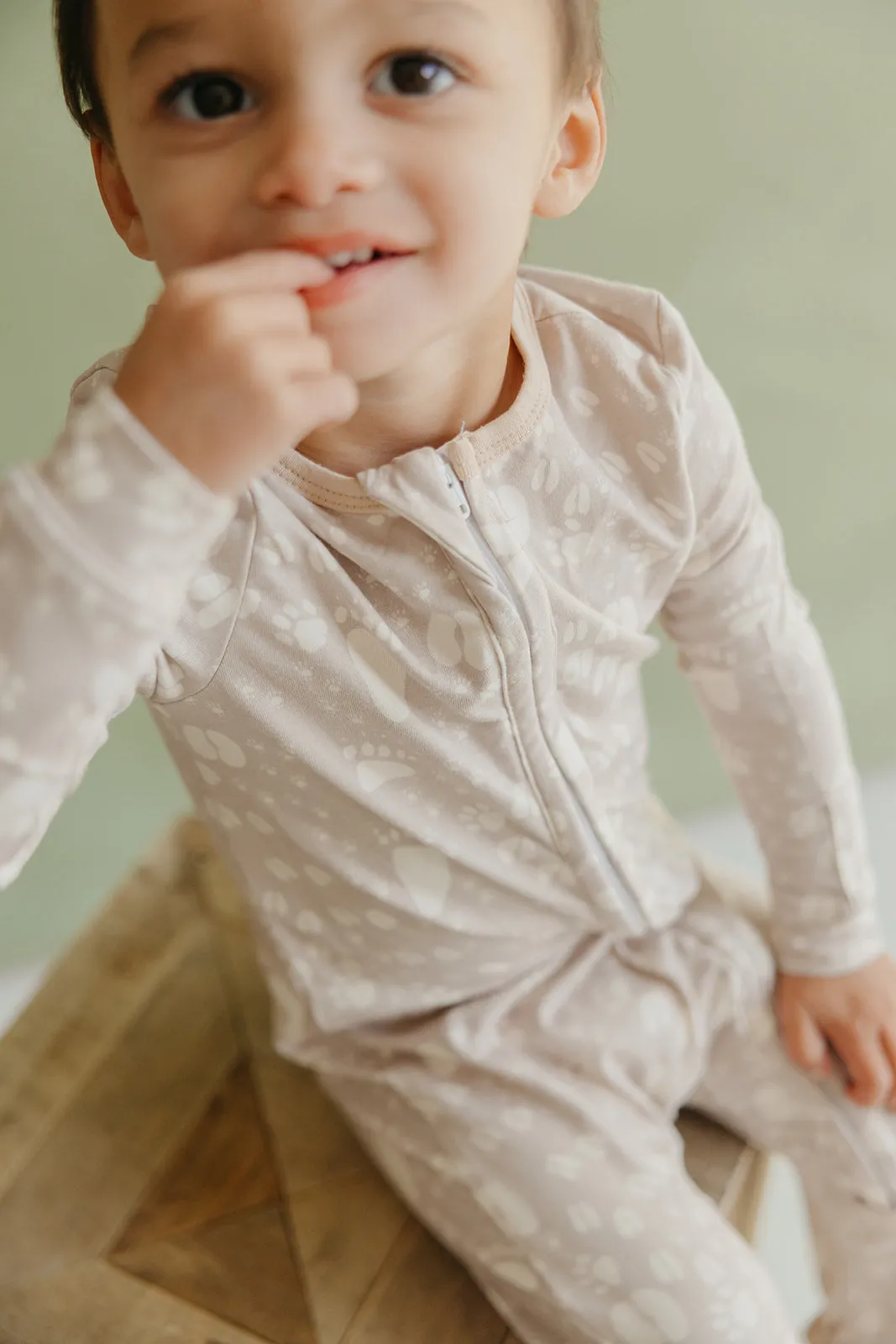 Zip-Up Footie Pajama - Tracker