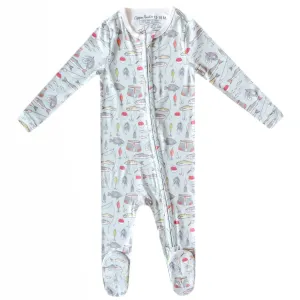 Zip-Up Footie Pajama - Trout
