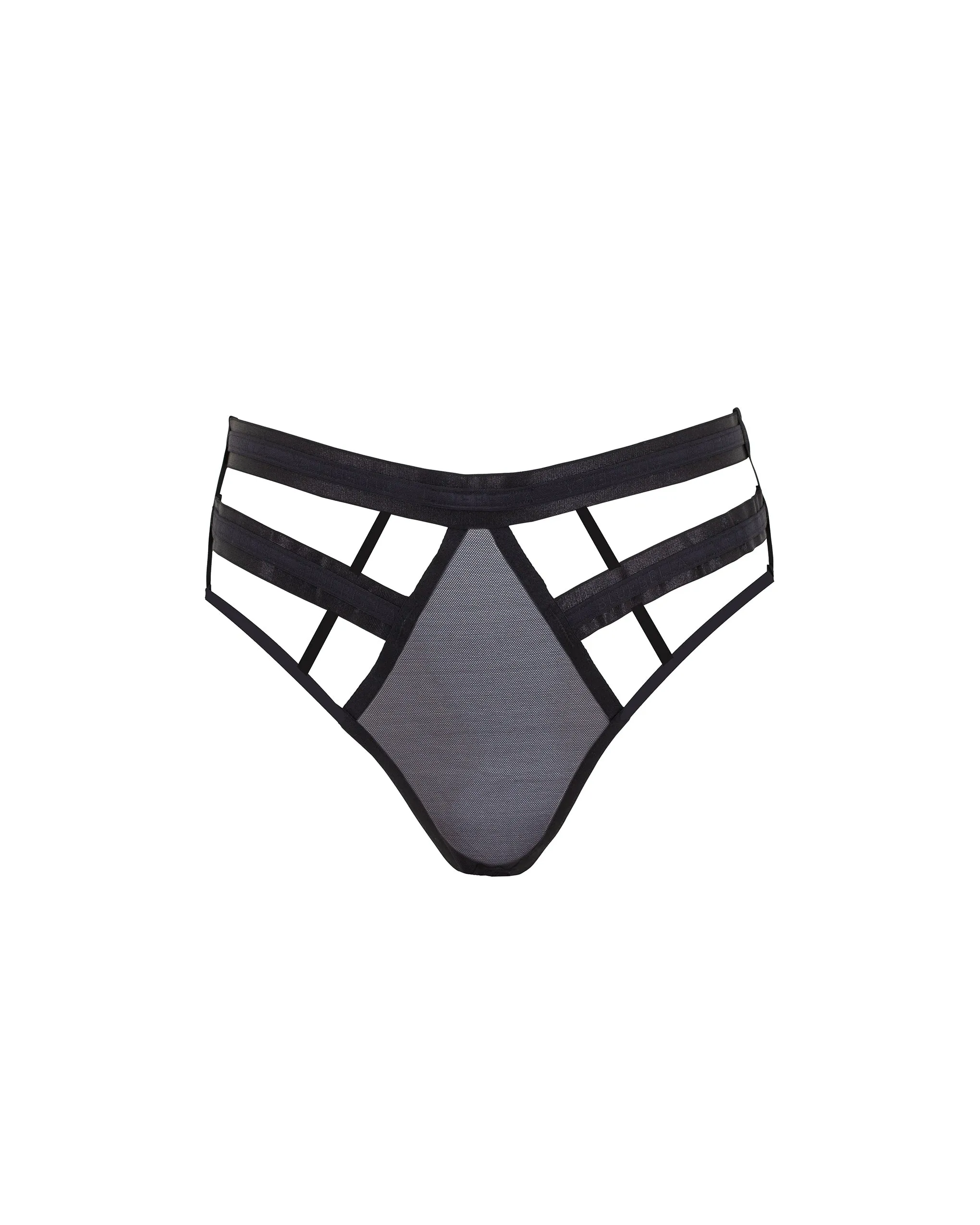 Zuri High-waist Open-back Panty Black