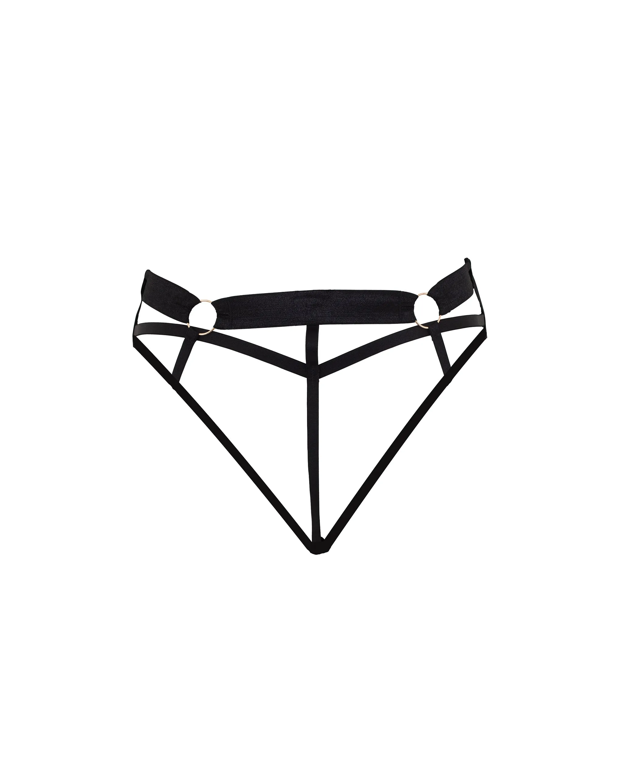 Zuri High-waist Open-back Panty Black
